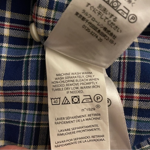 POLO RALPH LAUREN CLASSIC FIT  BUTTON DOWN SHIRT, SIZE LARGE - Picture 9 of 9